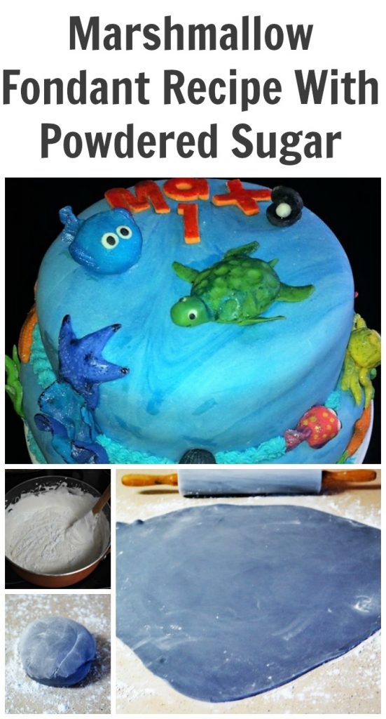 Marshmallow Fondant Recipe With Powdered Sugar