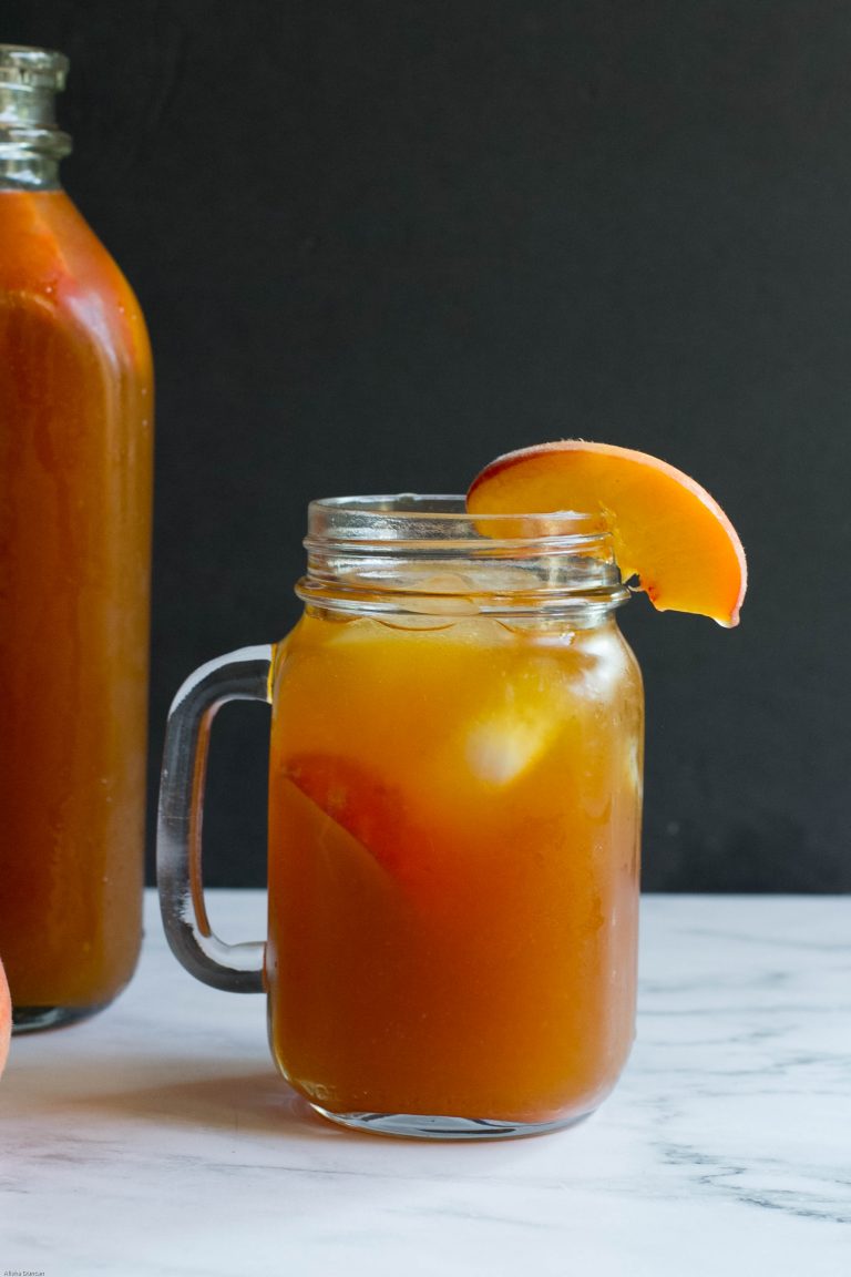Peach Sweet Tea Recipe that is a classic Southern drink